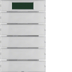 Berker 75665774, Push-button, 5-gang, with room thermost, 4011334303619