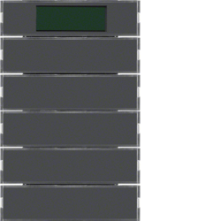 Berker 75665775, Push-button, 5-gang, with room thermost, 4011334303626