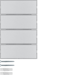 Berker 80164774, K.x-KNXPB.4g.8PB.KNX-TP+EASY.FPL..alu, 3250617153706