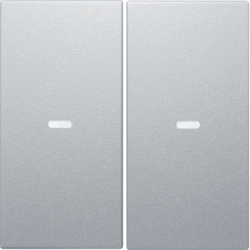 Berker 80960383, S.x, PB - cover 2G, for PB-module, alu, 3250617152945