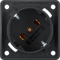 Berker 8418525, SOCKET 45? BLACK, 4011334154167