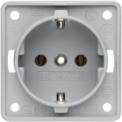 Berker 841852506, SOCKET OUTLET Integro GRE, 4011334241799