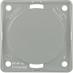 Berker 845162568, Blind Plug Chrome Matt Lacquered, 4011334318613