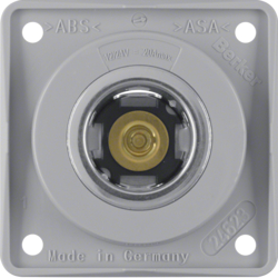 Berker 845712507, Power Socket Outlet 12V Grey Glossy, 4011334322870