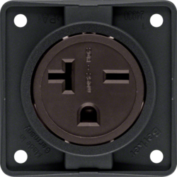 Berker 862542510, "STD M SZ-KT ""NEMA 6-20 R"" ITG SCHW HG, 4011334351085