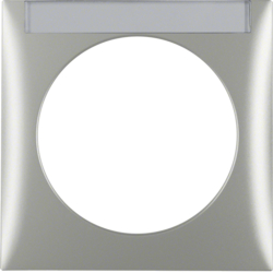 Berker 918032568, Frame 1-Gang Labelling Field Chrome Matt, 4011334311973