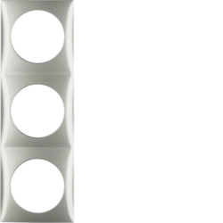 Berker 918192524, Integro Frame, 3-Gang Stainless Steel, 4011334334590