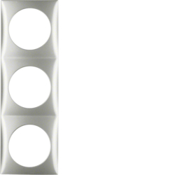 Berker 918192568, Integro Frame 3-Gang Chrome Matt Lacquer, 4011334254218