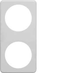 Berker 9182619, FRAME 2GANG SHINING WHITE, 4011334053279