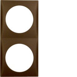 Berker 918262511, Integro Flow Frame, 2-Gang Brown Matt, 4011334239406