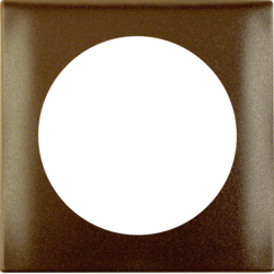 Berker 918272501, Integro Flow Frame, 1-Gang Brown Matt, 4011334239437