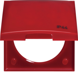 Berker 918282586, HINGED COVER RED Integro, 4011334239871