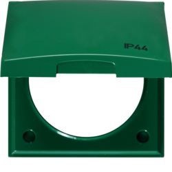 Berker 918282590, HINGED COVER GREEN Integro, 4011334239888