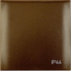 Berker 918282591, Frame 1G, Hinged Cover Print IP44, Brown, 4011334239895