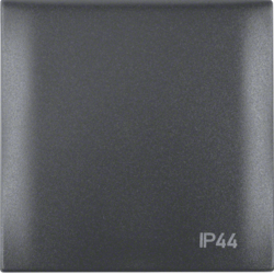 Berker 918282595, Frame 1G Hinged Cover IP44 Anthracite, 4011334239918
