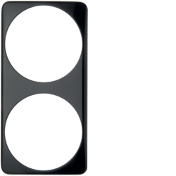 Berker 9194205, FRAME 2GANG TWIN BLACK, 4011334168188