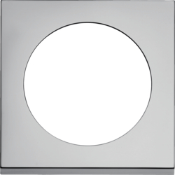 Berker 919752518, Frame 1gang, Pure, chrome gl., galv., 4011334336068