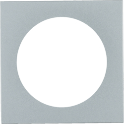 Berker 919752524, Frame 1g, Pure, stainl. steel mat, lacq., 4011334336372