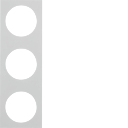 Berker 919782509, Frame 3gang, Integro Pure, pol. w. gl., 4011334351115