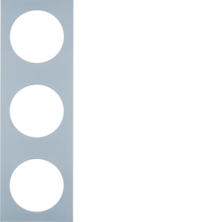 Berker 919782528, Frame 3gang, Pure, chrome matt, galv., 4011334351153