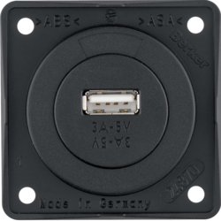 Berker 926032503, Int. USB-charg. 3A - 5V schw, 4011334487715