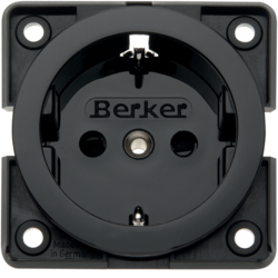 Berker 9419805, SOCKET CHILD-PR.TWIN BLAC, 4011334168492