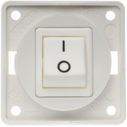 Berker 945092502, On/off sw 2p USA/CA, Integro, pol wh m, 4011334251880