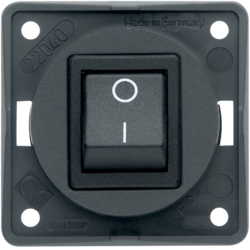 Berker 945092505, On/off sw 2p USA/CA, Integro, anth m, 4011334251897