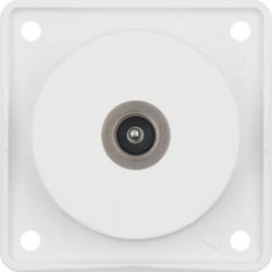 Berker 945112512, Aerial Connector Box TV, Polar White Mat, 4011334241171