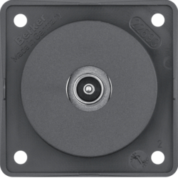 Berker 945112515, Aerial Connector Box TV, Anthracite Matt, 4011334241188