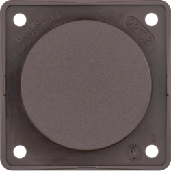 Berker 945162501, Integro Flow, Blind Plug Brown Matt, 4011334241232