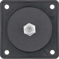 Berker 9451905, Aerial Connector Box SAT, Black Matt, 4011334146964