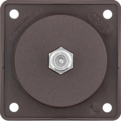 Berker 945192501, Aerial Connector Box SAT, Brown Matt, 4011334241126
