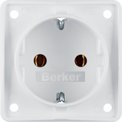 Berker 947782502, SCHUKO-SOCKET PW, 4011334051473