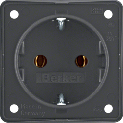Berker 947782505, SCHUKO-SOCKET BLACK, 4011334051480