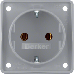 Berker 947782506, SCHUKO-SOCKET GREY, 4011334051497