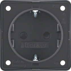 Berker 947792505, SCHUKO-SOCKET BLACK, 4011334051541