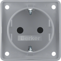 Berker 947792506, SCHUKO-SOCKET GREY, 4011334051558