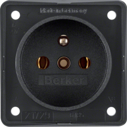 Berker 9618505, SOCKET FRANCE BLACK, 4011334056089