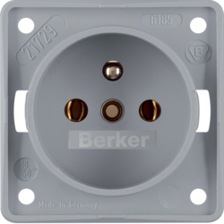 Berker 961852506, SOCKET F Integro GREY, 4011334240648