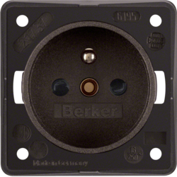 Berker 961952501, SOCKET F/B Integro BROWN, 4011334240655