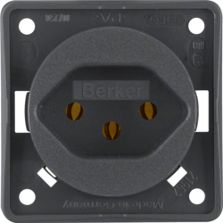 Berker 962492505, SOCKET CH Integro ANTHRAC, 4011334240778