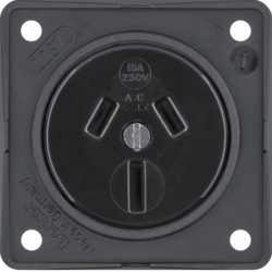 Berker 9625605, AUSTRALIAN SOCKET BLACK, 4011334056546