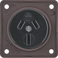 Berker 962562501, SOCKET AUS Integro BROWN, 4011334240921