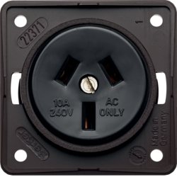 Berker 962582501, "STD M SZ-KT ""AUS"" 10A ITG BRAUN MATT", 4011334335573