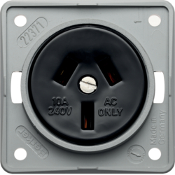 Berker 962582506, "STD M SZ-KT ""AUS"" 10A ITG GRAU MATT", 4011334335580