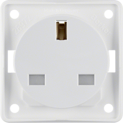 Berker 962622502, British Standard Socket, Polar White Mat, 4011334256809
