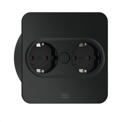 Bachmann 946.101, TWIST2 2xCEE7/3 2,0m wire RAL9005 angular, 4057298129025