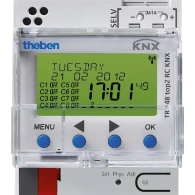 Theben 6489212, Digital time switch with yearly and astronomical time program TR 648 top2 RC KNX, 4003468640012