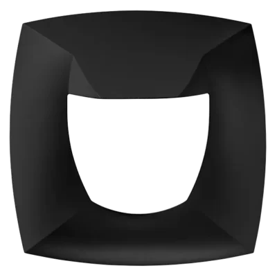 Theben 9070628, Cover frame PresenceLight 180 BK , 7612748001640